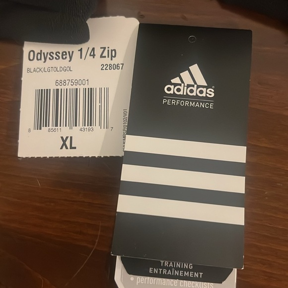 Men’s Adidas Climalite Odyssey 1/4 zip XL - Picture 4 of 4